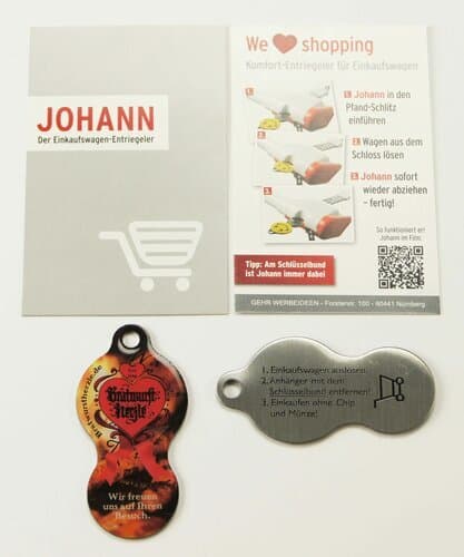 Einkaufswagen-Clip Johann mit Grundfunktion Sonderform