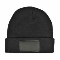 Strickmütze mit Label 100 rPET