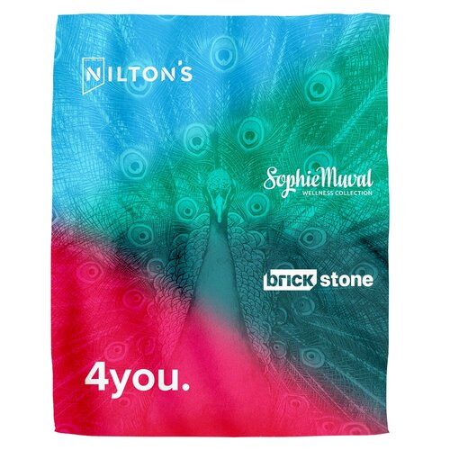 Sherpa Sublimation Fleecedecke 150x120 cm, 450 gr/m2