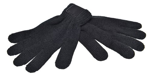 Strickhandschuhe mit Label