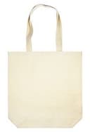 Bauwolltasche mit langen Henkeln und Bodenfalte, 300 gr/m²