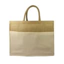 Juten Shopper mit Baumwollfach, 300 gr/m²