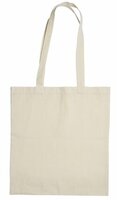 Baumwolltasche mit langen Henkeln, 140 gr/m²