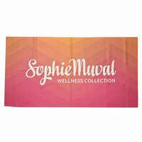 Sophie Muval Badetuch mit Sublimation Bordüre, 140x70 cm, 400 gr/m²