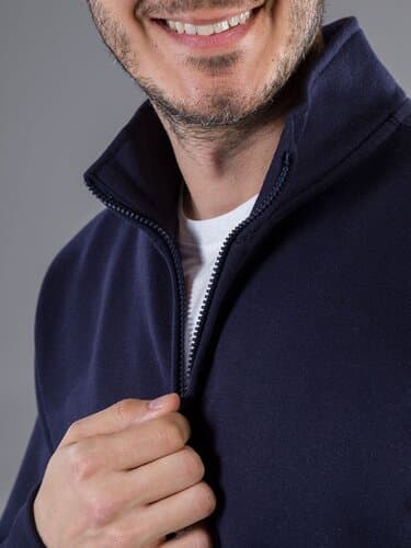 BS Harlem Pullover mit durchgehendem Reißverschluss, 280 gr/m²