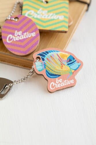 CreaFob Wood Schlüsselanhänger in Sonderform