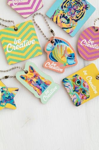 CreaFob Wood Schlüsselanhänger in Sonderform