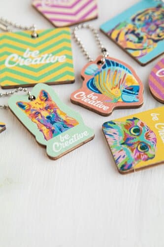 CreaFob Wood Schlüsselanhänger in Sonderform