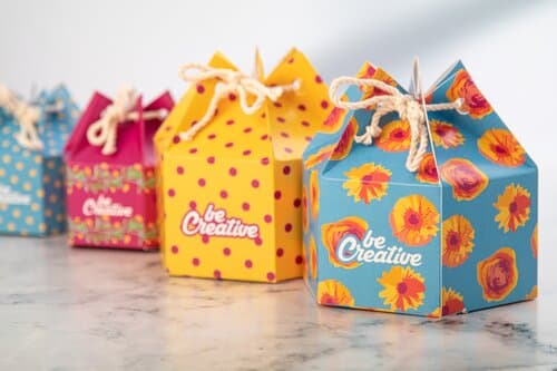 CreaBox HexaCord M Sechseckige Geschenkbox