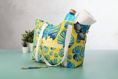 SuboShop Playa Zip Strand- oder Einkaufstasche