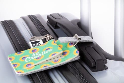 CreaFelt Tag individueller RPET Kofferanhänger