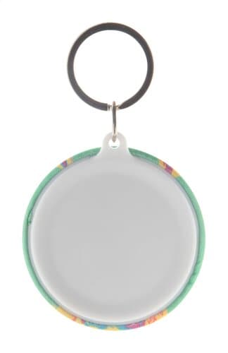 KeyBadge RPET Maxi Button-Schlüsselanhänger