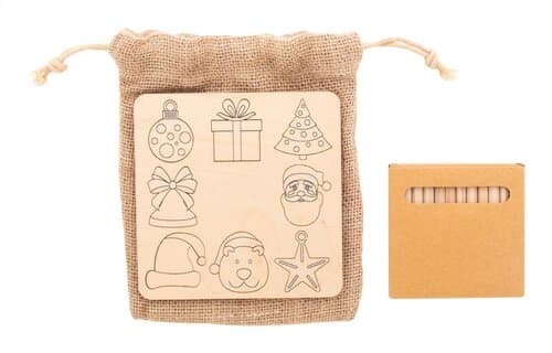 Ravya Weihnachtliches Mal- und Formzuordnungsspiel