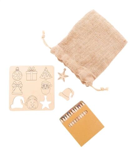 Ravya Weihnachtliches Mal- und Formzuordnungsspiel