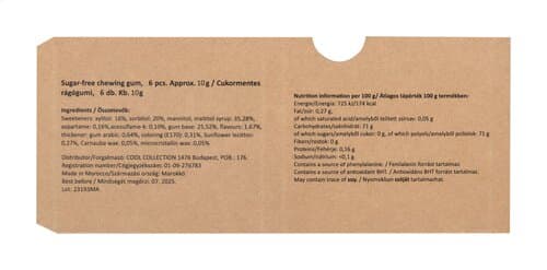 CreaChew 6 Eco Individuell bedruckbarer Kaugummiblister