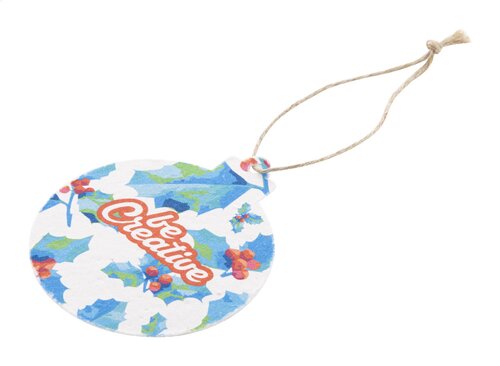 CreaJul Seed Weihnachtsbaumschmuck aus Saatgutpapier, rund