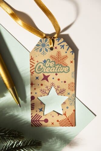 PrinTag Plus Eco Geschenkanhänger, Stern