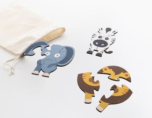 Zoofrik Puzzlespiel, Tiere