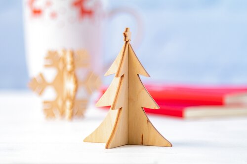CreaX Weihnachtskarte, Tannenbaum