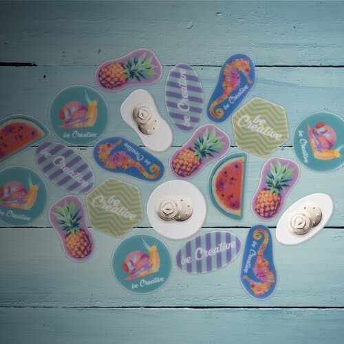 ColoBadge Anstecker mit Magnetbefestigung