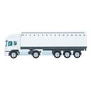 Trucker 15 Lineal LKW, 15 cm in weiß