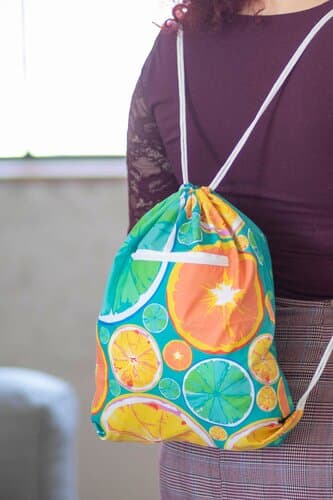 CreaDraw Zip RPET Individueller Turnbeutel