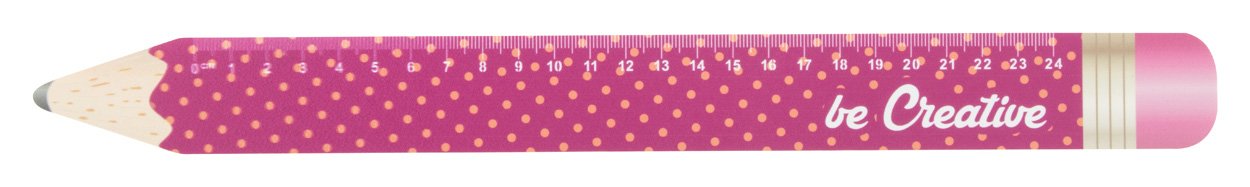 Sharpy 24 24 cm Lineal, Bleistift