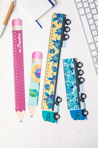 Sharpy 24 24 cm Lineal, Bleistift