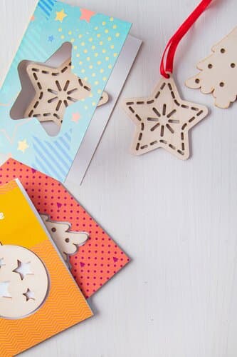 TreeCard Weihnachtskarte, Stern