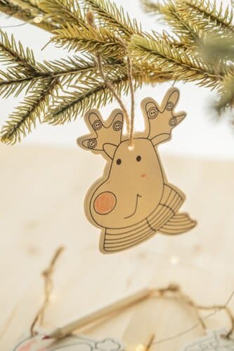 Oppland Christbaumschmuck zum Ausmalen