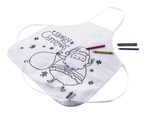 Julfar Cook Weihnachtsschürze zum Ausmalen für Kinder