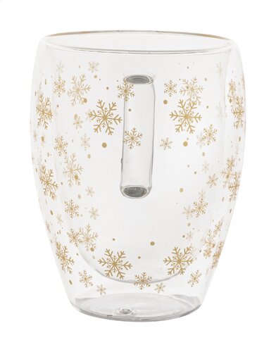 Snostro Weihnachts-Thermobecher aus Glas