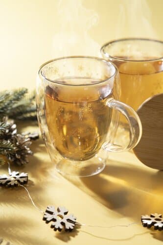 Snostro Weihnachts-Thermobecher aus Glas