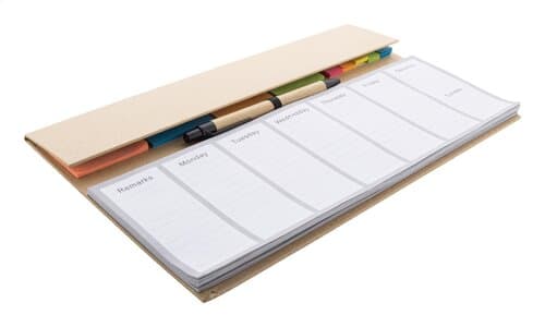 Weeknot Wochenplaner für den Schreibtisch