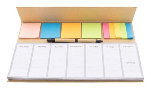 Weeknot Wochenplaner für den Schreibtisch