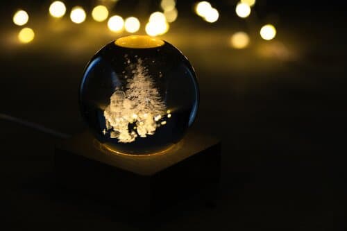 Borealis Leuchtkugel mit Weihnachtsmotiv