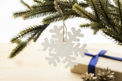 Joulox RPET Weihnachtsbaumschmuck, Schneeflocke