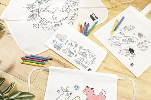 Gocolo RPET Stiftetasche zum Bemalen