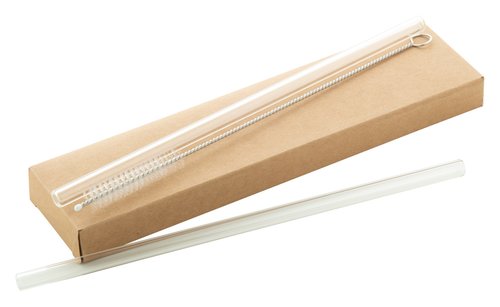 GlasSip Glas-Trinkhalm-Set