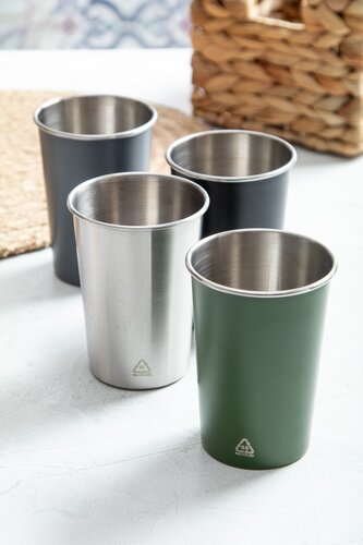 Redisha Mono Becher aus recyceltem Edelstahl