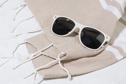 Tortuga Strandtuch und Turnbeutel aus recycelter Baumwolle