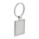Rectangle Schlüsselanhänger in silber