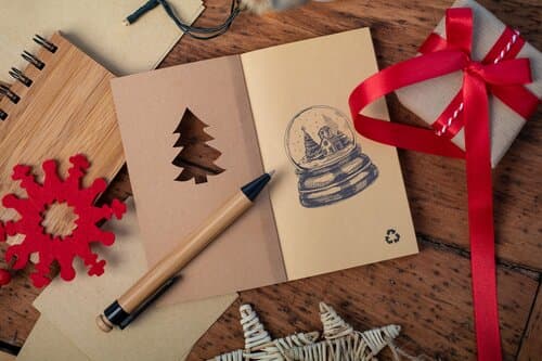 Julbok Weihnachtsnotizbuch