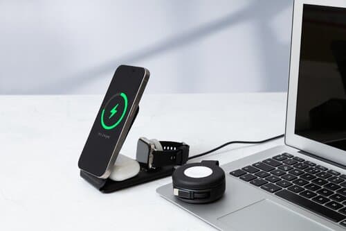 LuxCharge Stand Handyhalter mit kabellosem Ladegerät, RPU