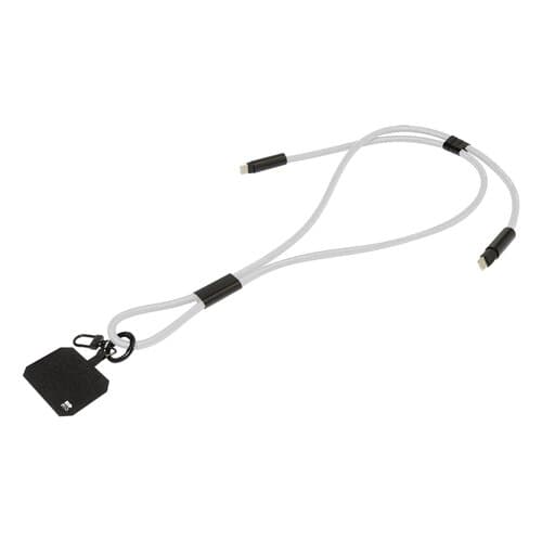 HolCharge 60W Lanyard mit Lade- und Datenkabel aus RPET