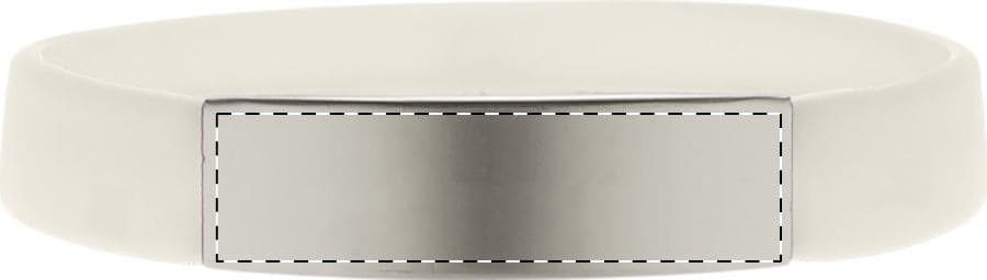 Platty Armband – Druckbeispiel Gravur, Vollfarbig, max. 30 x 8 mm - Metallplättchen