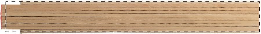 Gable Glieder-Maßstab – Druckbeispiel UV LED Druck (bis 25 cm²), Vollfarbig, max. 229 x 27 mm - Rechts