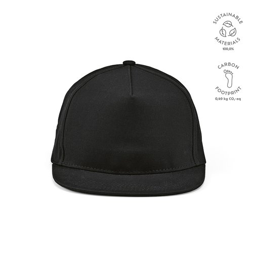 Cornell Kappe recy. Baumwolle 280 g/m². Druckknopfverschluss