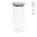 Delacroix 2100 Behälter aus Borosilikatglas, 2130ml. Deckel aus recy.Edelstahl