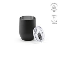 Tigris Reisebecher recy.Edelstahl, 320 ml. Doppelwandig mit Deckel